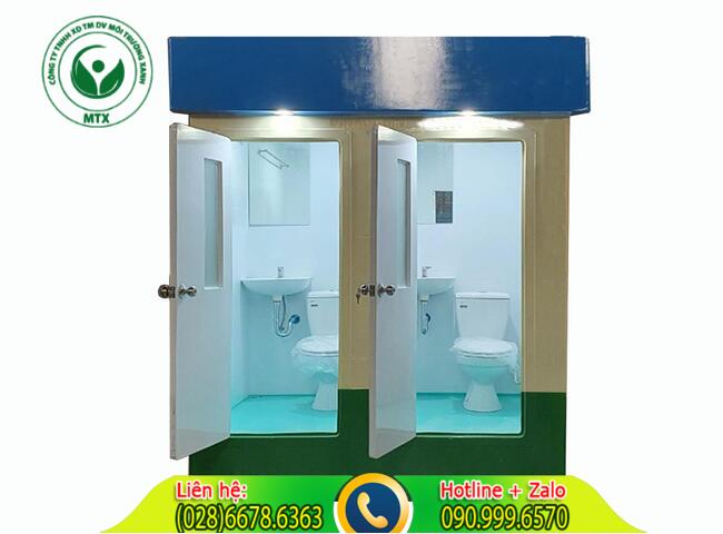 Dịch vụ cho thu&ecirc; nh&agrave; vệ sinh di động xanh M&ocirc;i Trường Xanh