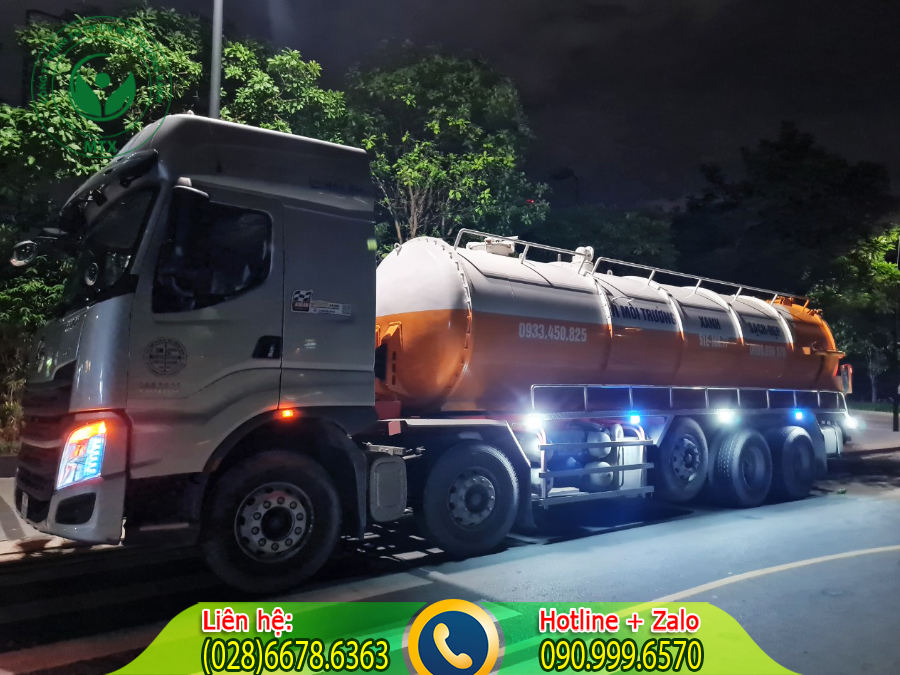 Dịch vụ cho thu&ecirc; xe bồn h&uacute;t chất thải