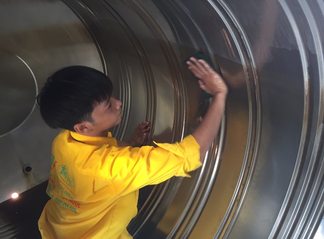 vệ sinh bồn nước huyện Củ Chi