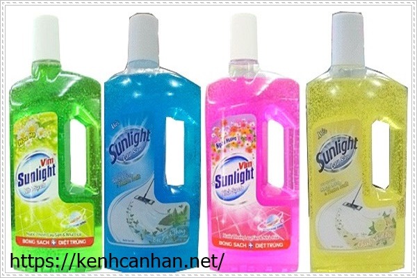 nước lau s&agrave;n nh&agrave; sunlight