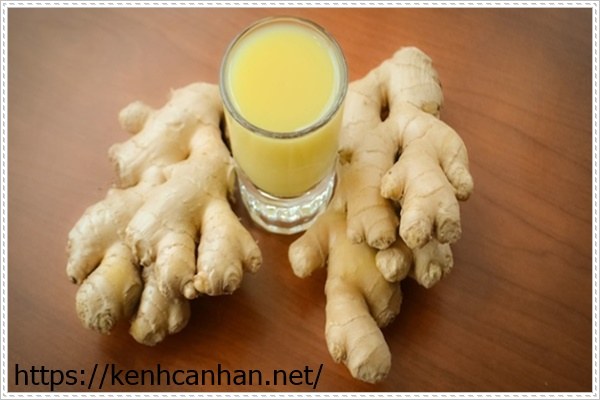 chữa h&ocirc;i n&aacute;ch bằng gừng tươi