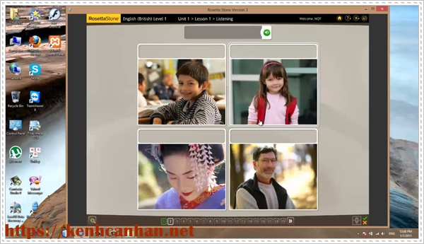 phần mềm học tiếng h&agrave;n: rosetta stone